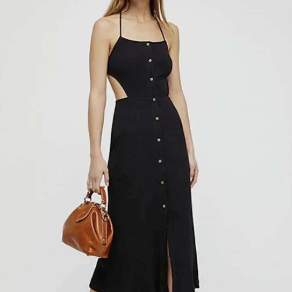 NWT FREE PEOPLE Margaret Midi Dress Size XS - Picture 4 of 4